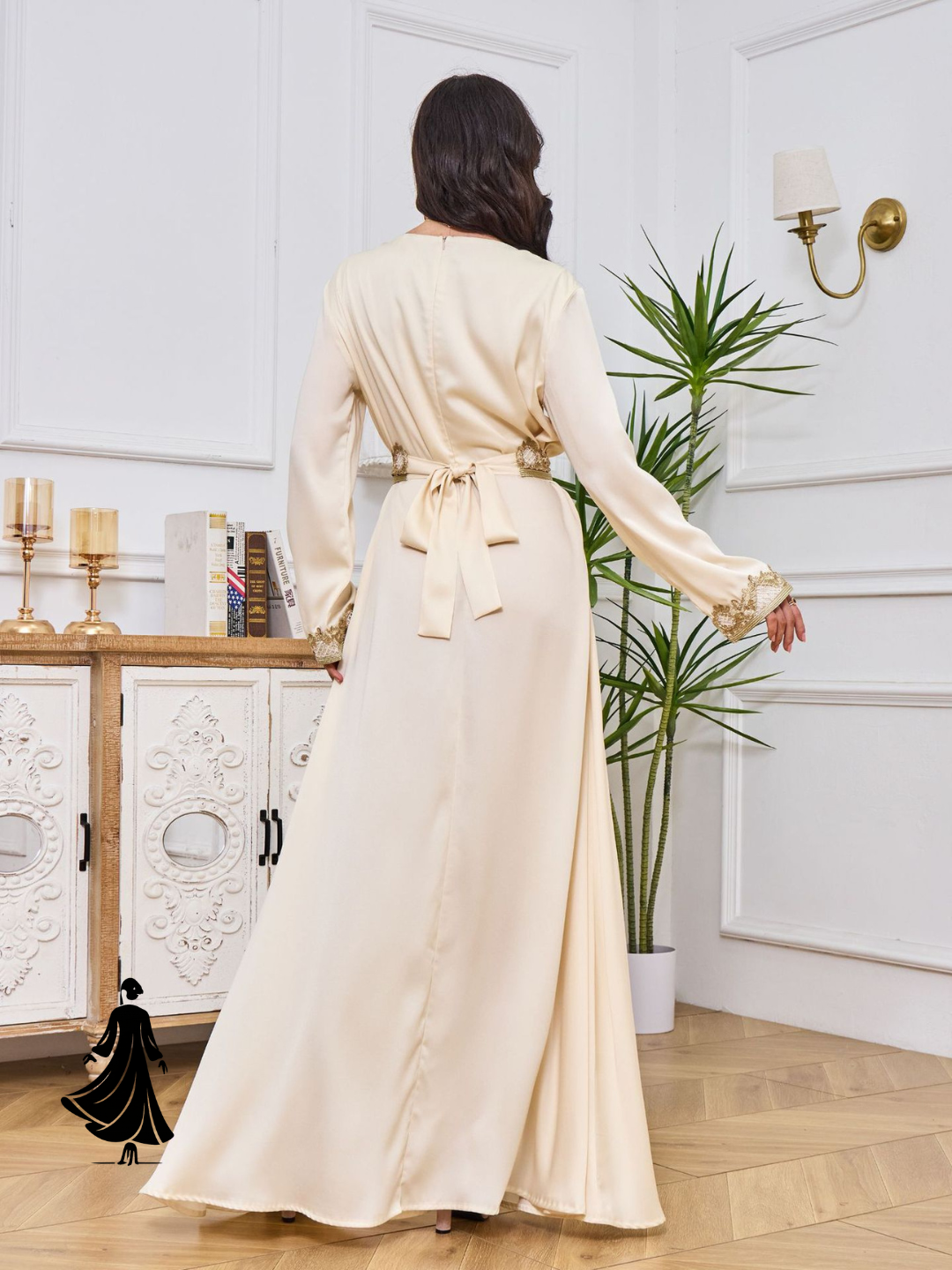 Arab Muslim Robe Women’s Long Dress – Elegant Modest Style