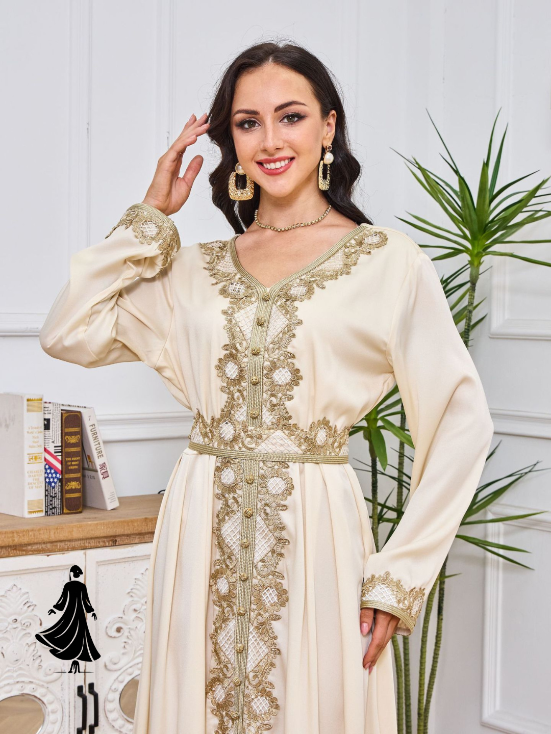 Arab Muslim Robe Women’s Long Dress – Elegant Modest Style