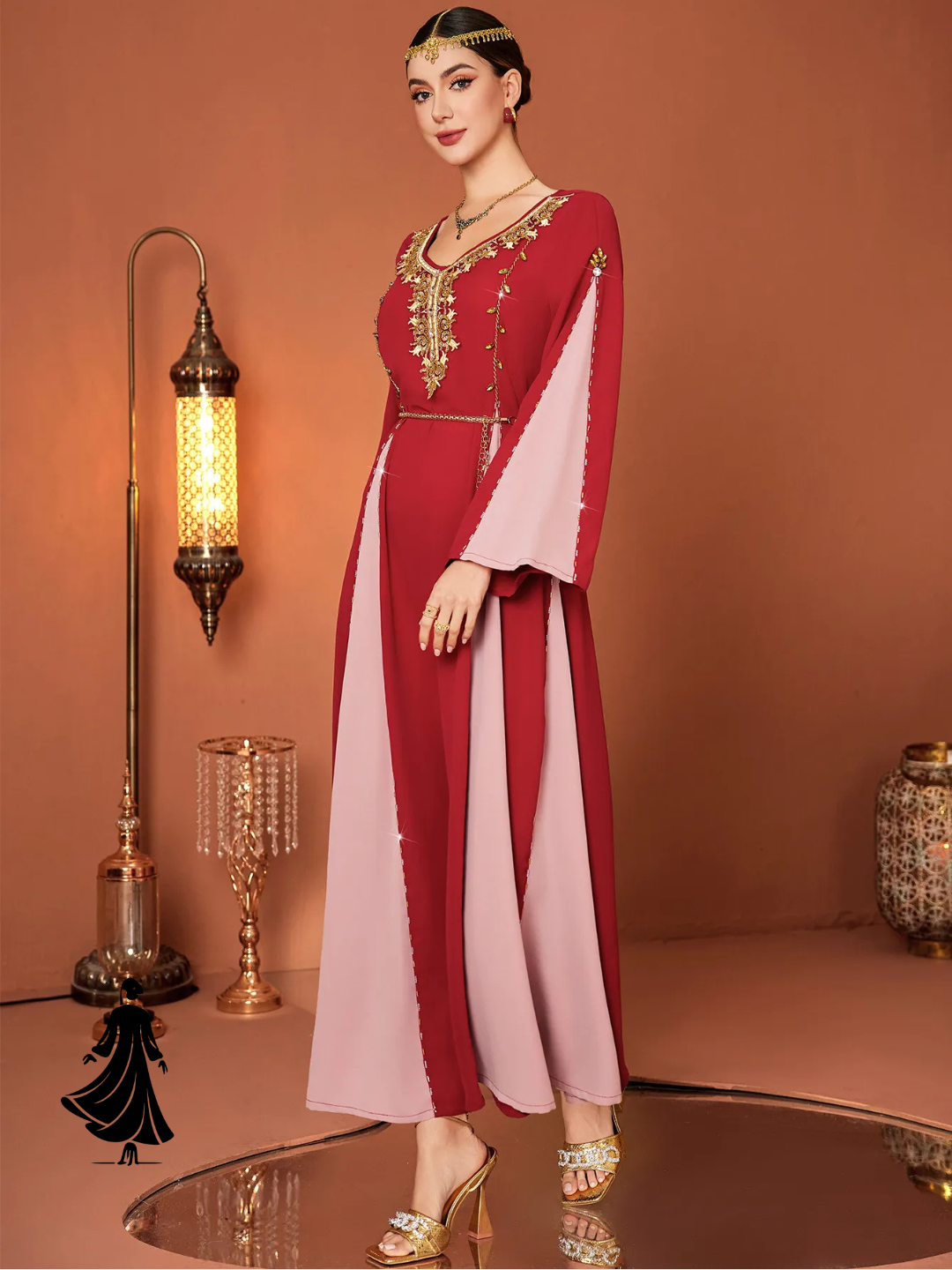 Chic Two-Tone Abaya Dress – Stylish & Graceful Modest Wear