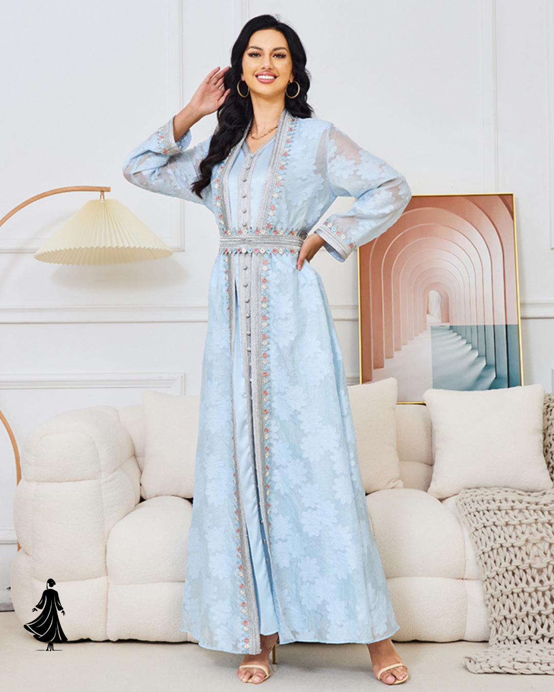 Lovely Two-Piece Modest Dress – Elegant Muslim Style for Every Occasion