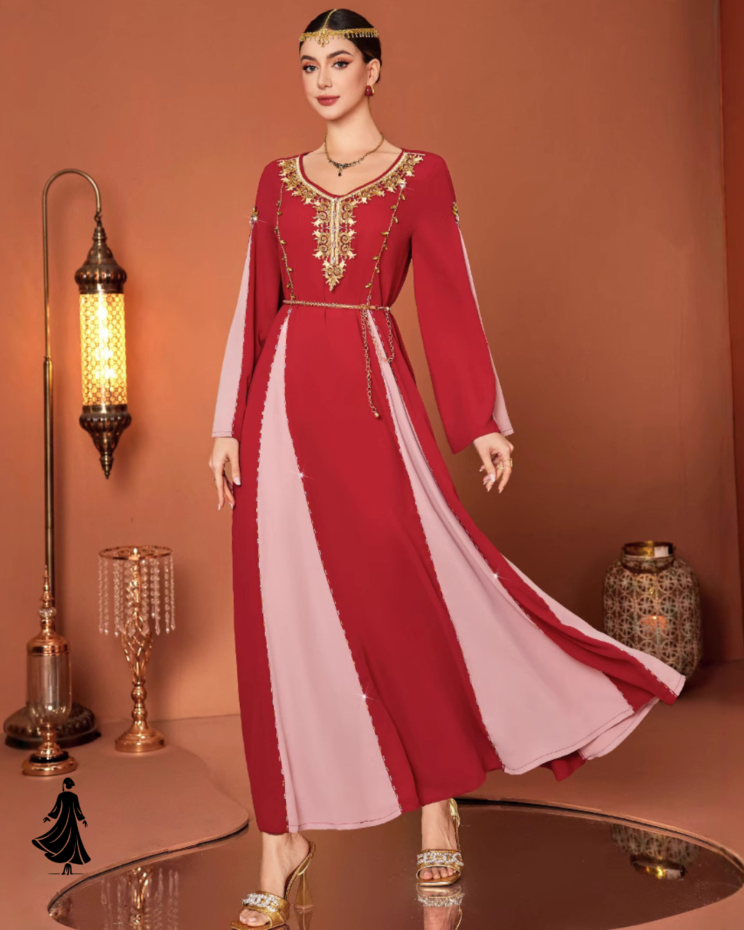 Chic Two-Tone Abaya Dress – Stylish & Graceful Modest Wear