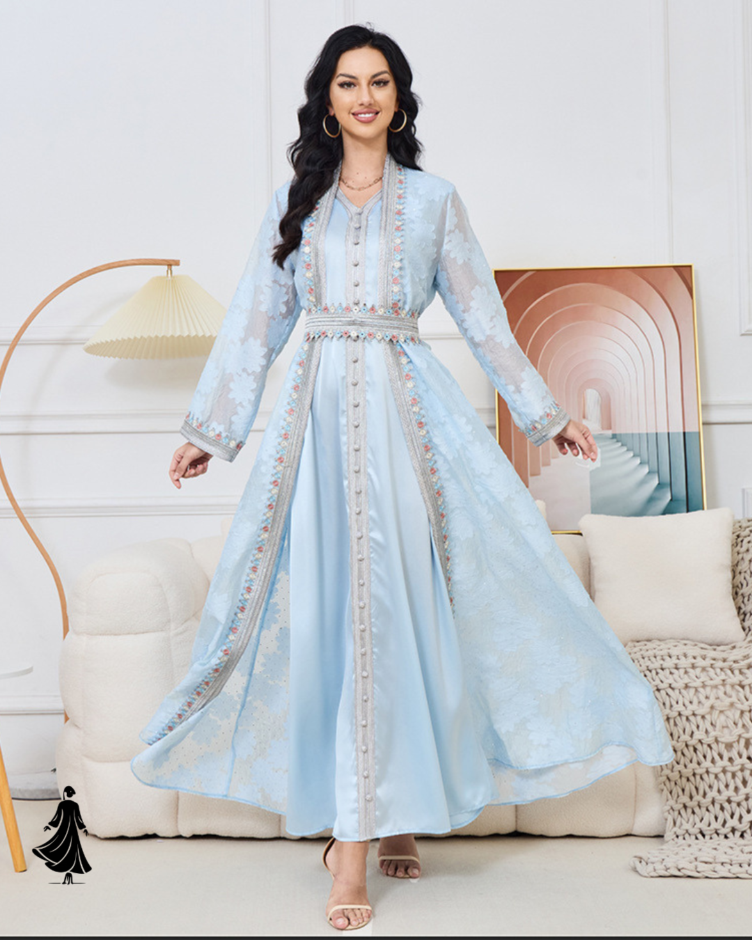 Lovely Two-Piece Modest Dress – Elegant Muslim Style for Every Occasion