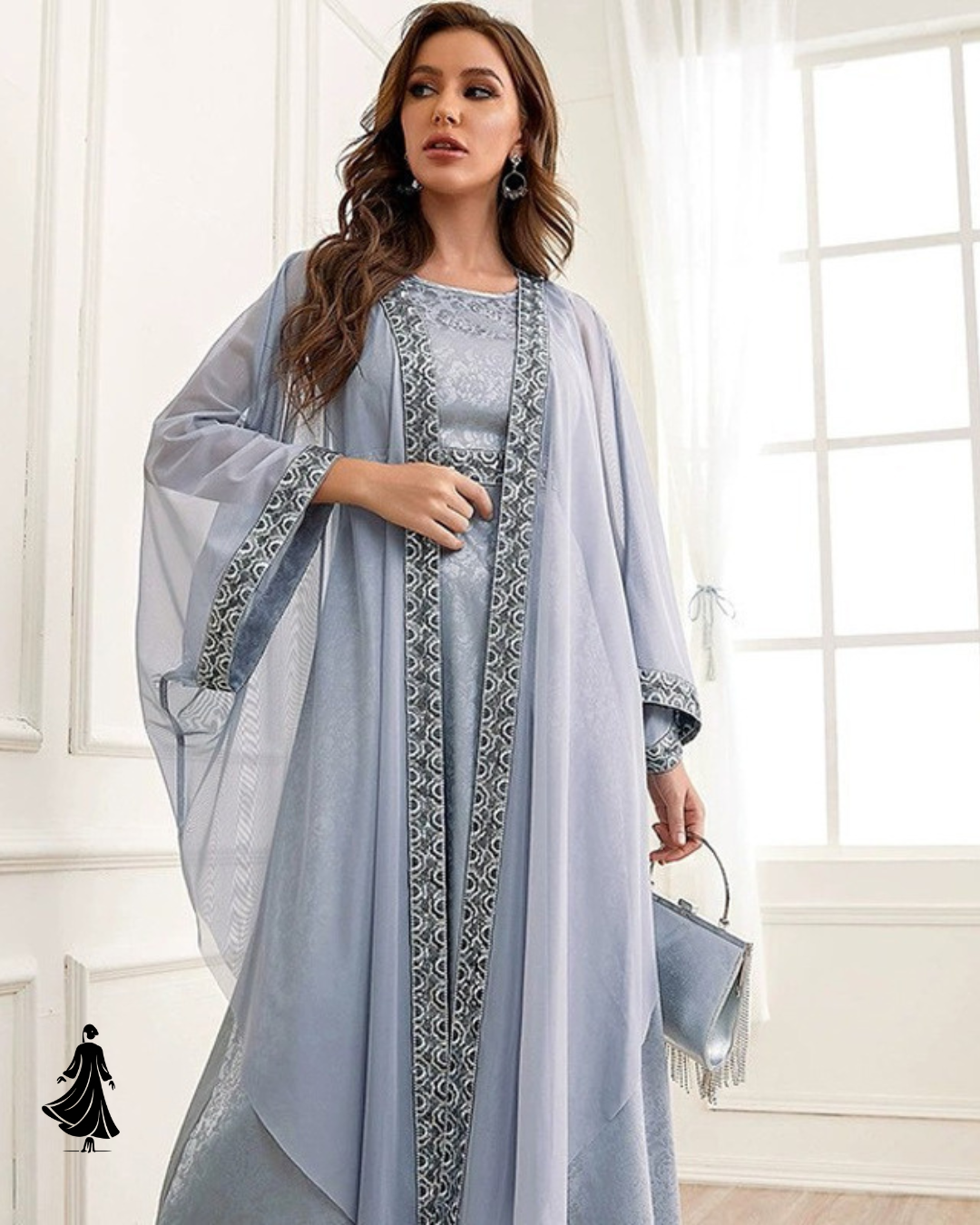 Graceful Embroidered Abaya – Cozy Autumn Modest Fashion