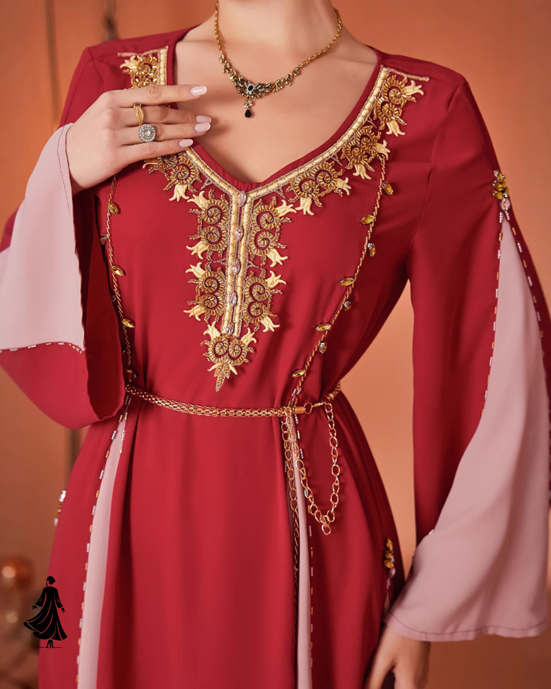 Chic Two-Tone Abaya Dress – Stylish & Graceful Modest Wear