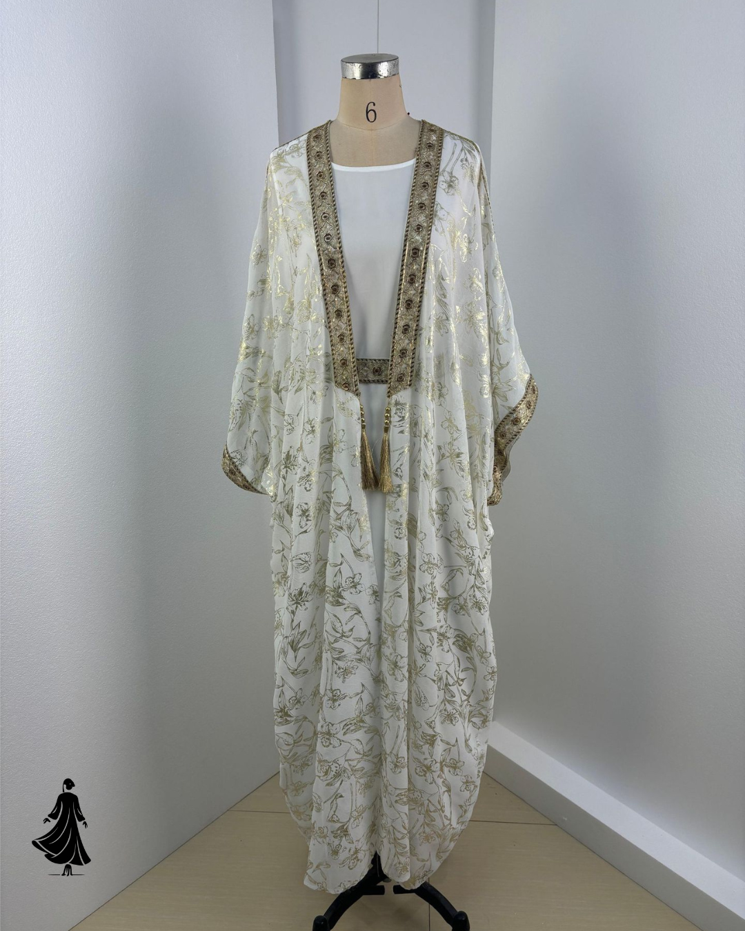 Shimmery Bronzing One-Piece Abaya Dress – Elegant & Graceful