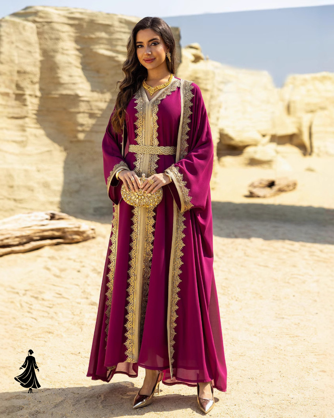 Pretty Modest Belted Dress – Middle Eastern Everyday Glam